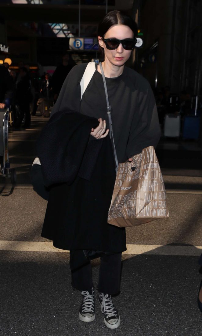 Rooney Mara at LAX Airport in Los Angeles