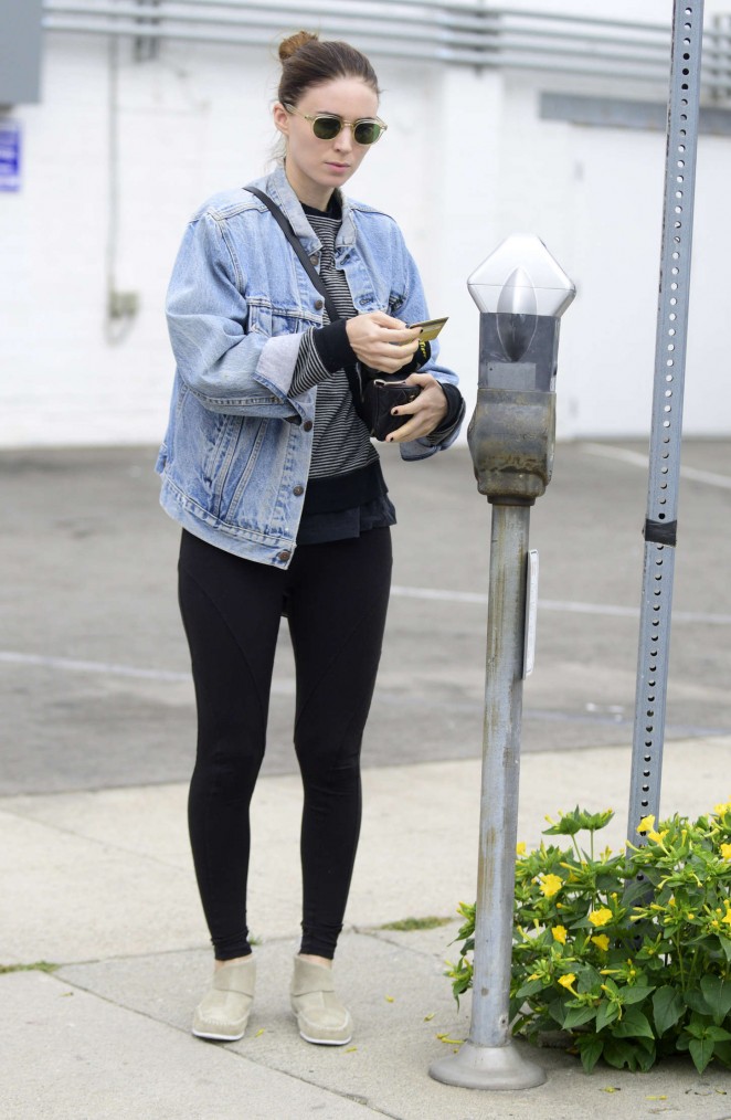 Rooney Mara in Tights Out in LA