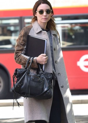 Rooney Mara - Out and about in London