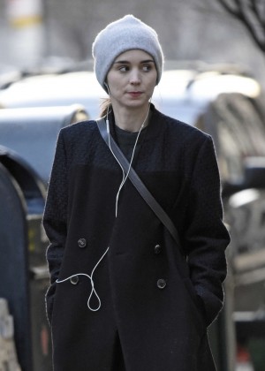 Rooney Mara out in downtown New York City