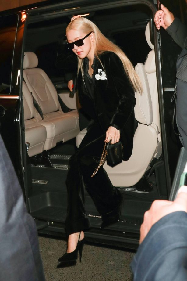 Rosé of Blackpink - Leaving YSL afterparty in Paris during Fashion Week