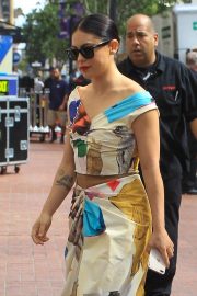 Rosa Salazar in Colored Dress at Comic Con San Diego 2019