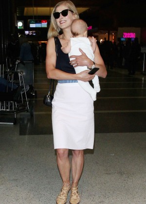 Rosamund Pike at LAX Airport in LA