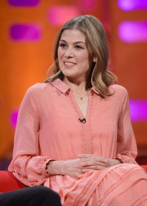 Rosamund Pike on 'The Graham Norton Show' in London