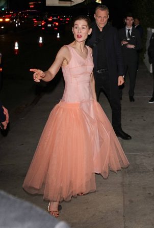 Rosamund Pike - Seen at Vanity Fair party held at the iconic Chateau Marmont in Los Angeles
