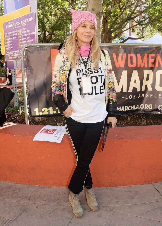 Rosanna Arquette - Women's March on Los Angeles