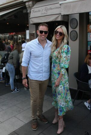 Rosanna Davison - Pictured with her husband Wes Quirke in Dalkey - Dublin