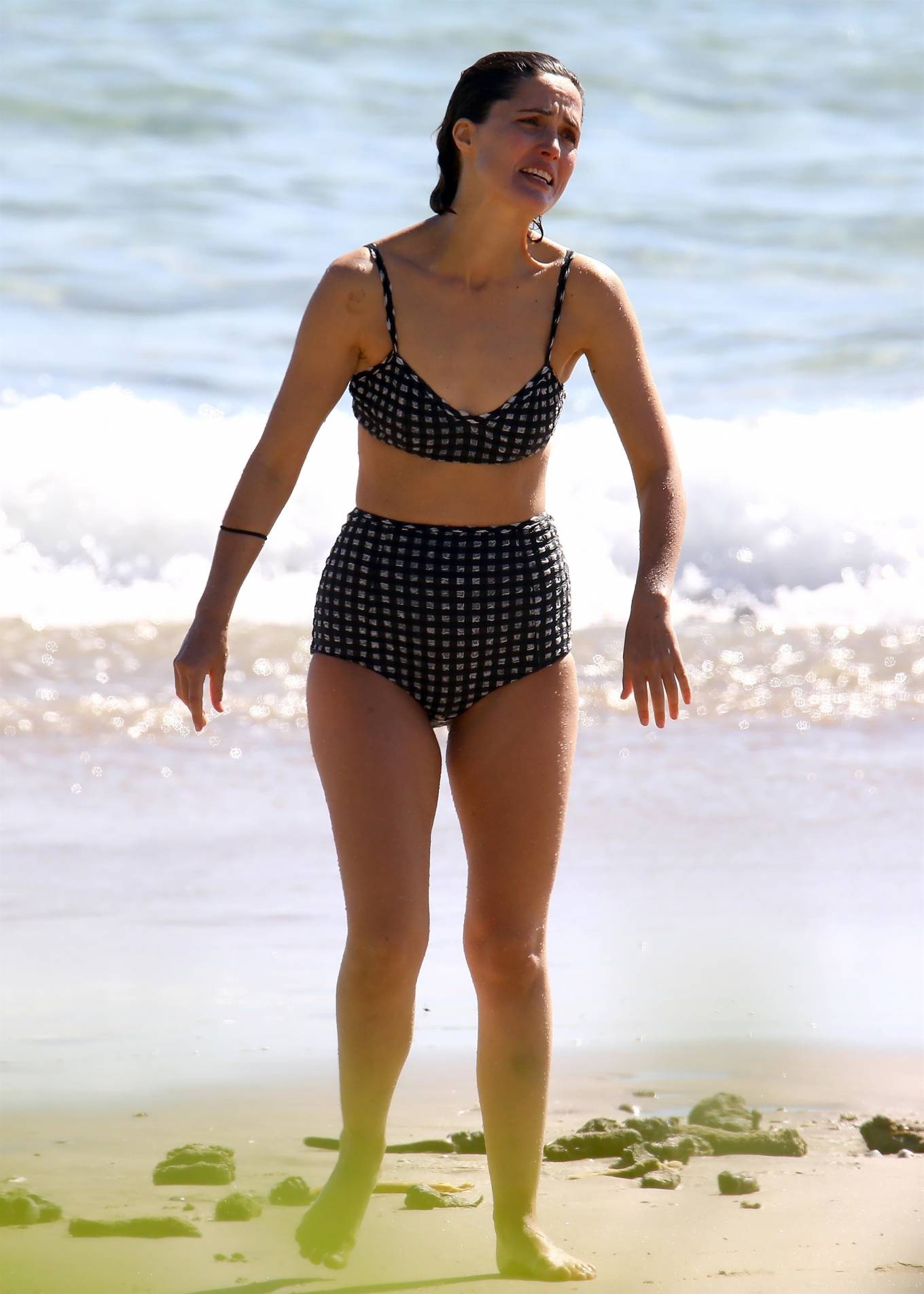 Rose Byrne – In a bikini on the beach in Byron Bay