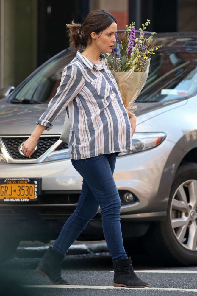 Rose Byrne in Jeans Out in New York