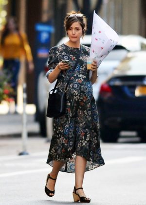 Rose Byrne in Long Dress out in New York City