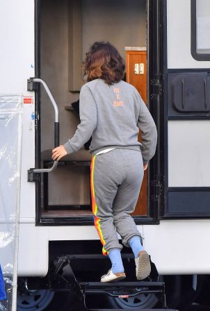Rose Byrne - Seen after filming a scene for 'Physical' in Santa Monica