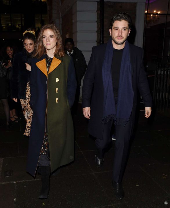 Rose Leslie and Kit Harington - Leaving the MS Society's Carols by Candlelight event in London