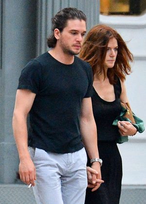 Rose Leslie – With Kit Harington out in New York