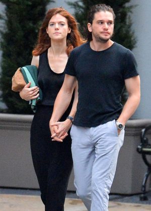 Rose Leslie and Kit Harington out in New York City