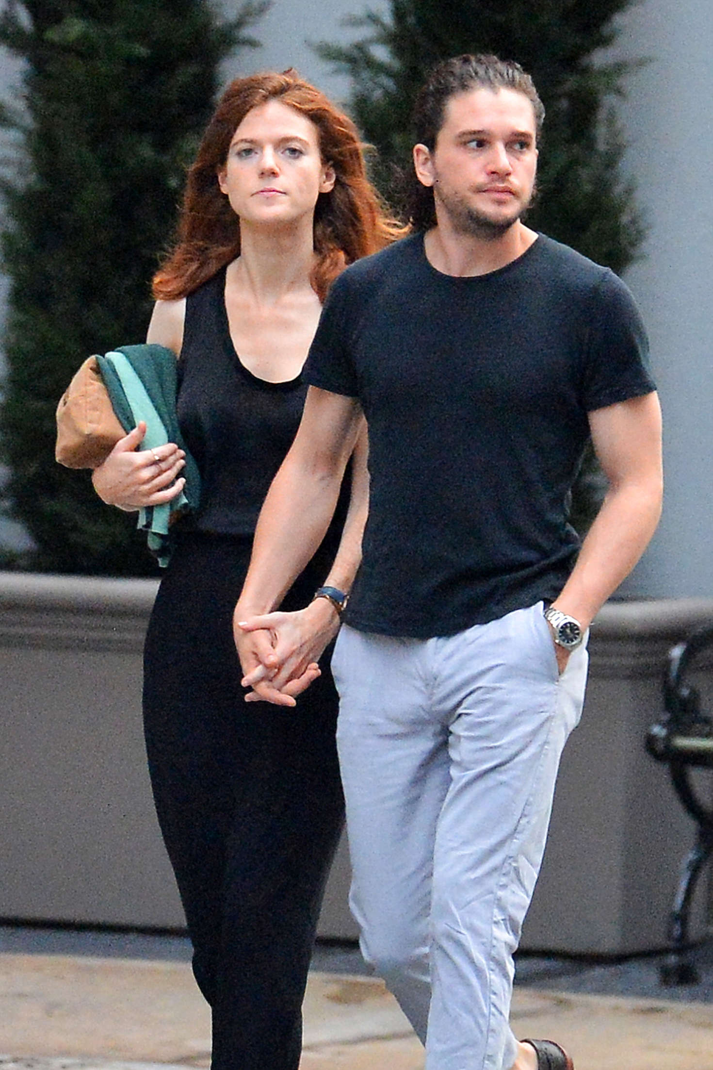 Rose Leslie and Kit Harington out in New York City | GotCeleb