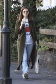 Rose Leslie - Out for a smoothie in London