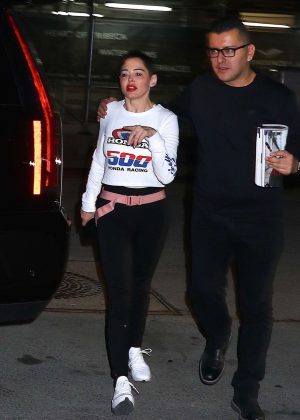 Rose McGowan at Madison Square Garden in New York