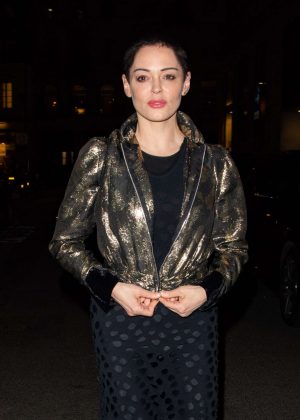 Rose McGowan - Leaving Ash From Chaos Private View in Mayfair