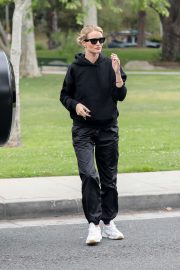 Rosie Huntington Whiteley at a park in Beverly Hills