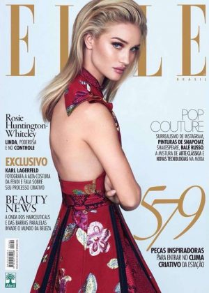 Rosie Huntington Whiteley - Elle Brazil Cover (September 2016)
