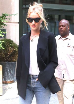 Rosie Huntington Whiteley out in New York