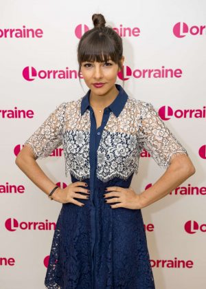 Roxanne Pallett on 'Lorraine' TV show in London