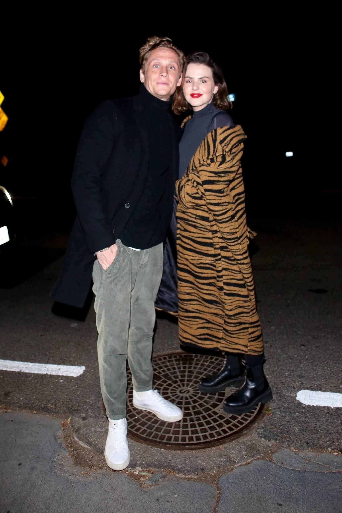 Ruby O. Fee - With Matthias Schweighöfer outside Jennifer Klein's holiday party in Brentwood