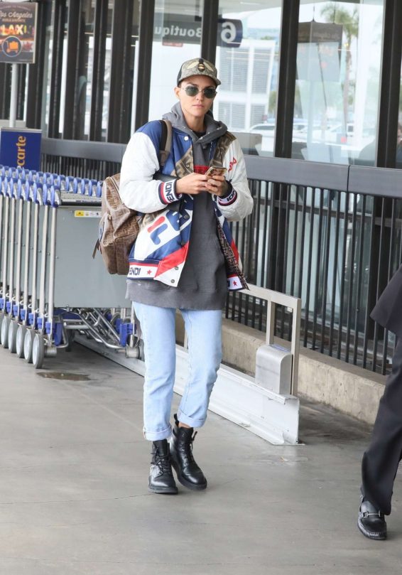 Ruby Rose - Arrives at LAX Airport in Los Angeles