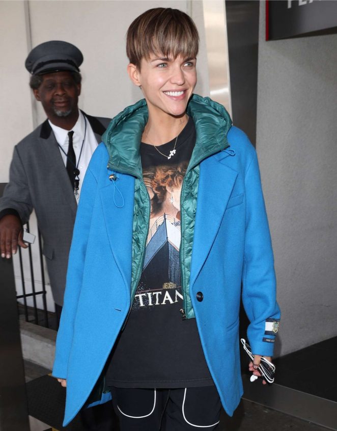 Ruby Rose - Arriving at LAX Airport in LA
