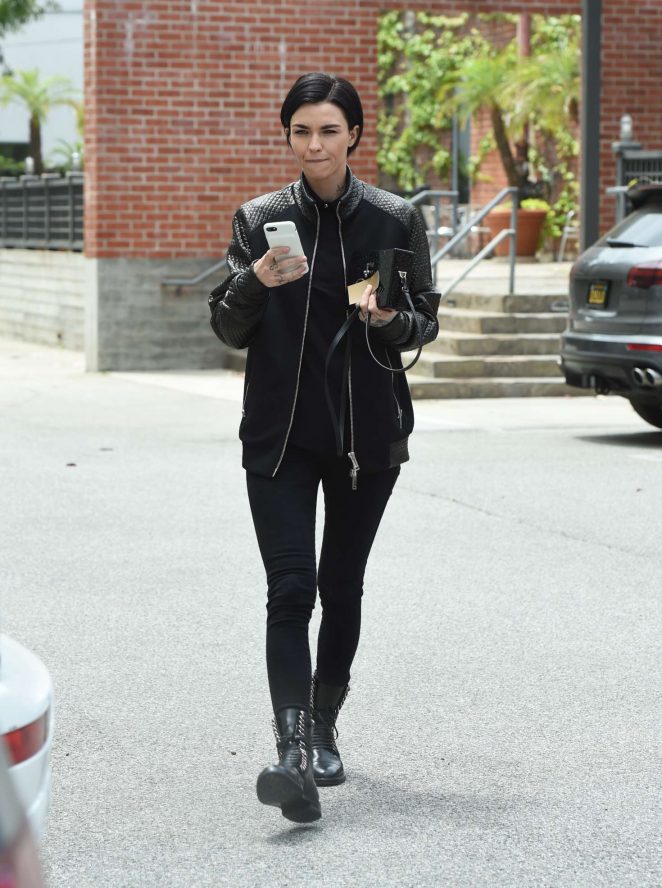 Ruby Rose at a office building in Beverly Hills