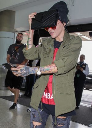 Ruby Rose at LAX Airport in Los Angeles