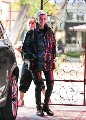 Ruby Rose at Nine Zero One salon in Los Angeles