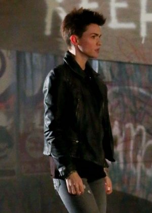 Ruby Rose - Filming 'Batwoman' for DC's new TV pilot in Chicago