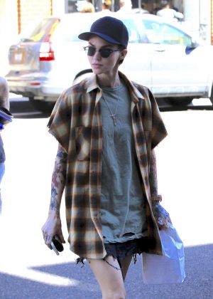 Ruby Rose Leaves a doctors office in Beverly Hills