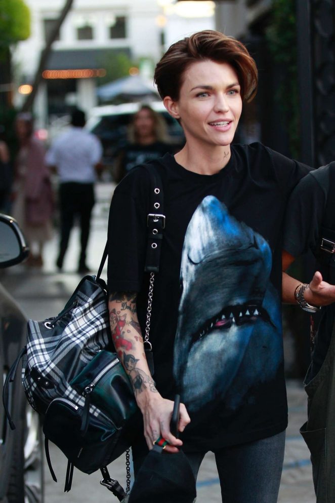 Ruby Rose - Leaving Nine Zero One Salon in West Hollywood