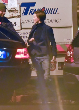 Ruby Rose - Leaving the set of 'John Wick 2' in Rome