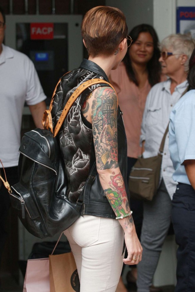 Ruby Rose in Jeans out in Los Angeles