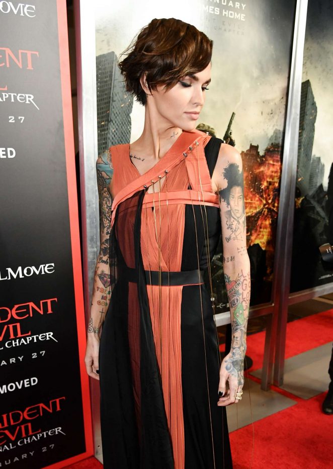 Ruby Rose - 'Resident Evil: The Final Chapter' Premiere in Los Angeles