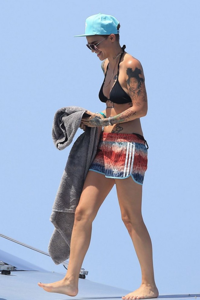 Ruby Rose in Bikini in Ibiza