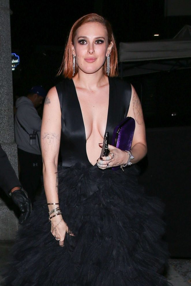 Rumer Willis at Poppy for a Golden Globes After Party in LA