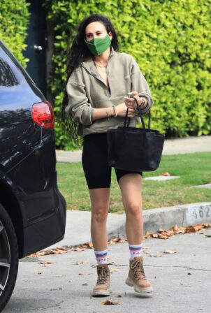 Rumer Willis - In mini skirt leaves her private pilates class in West Hollywood