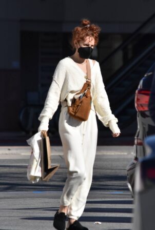Rumer Willis - Out in a cream sweatsuit for errands at CVS in Studio City