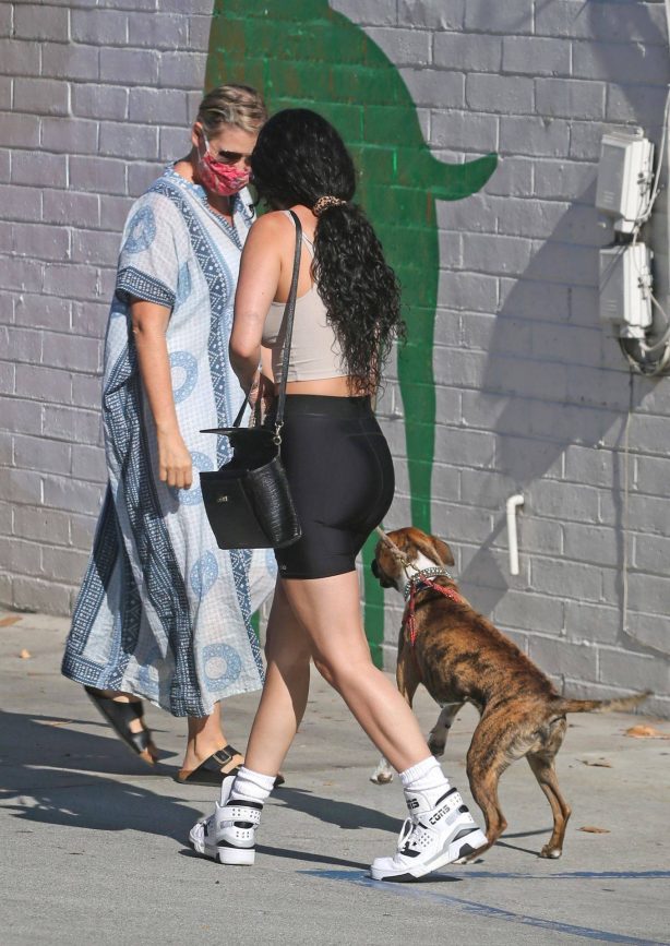 Rumer Willis - Out with her dog at ‘Hair by Violet’ in Beverly Hills