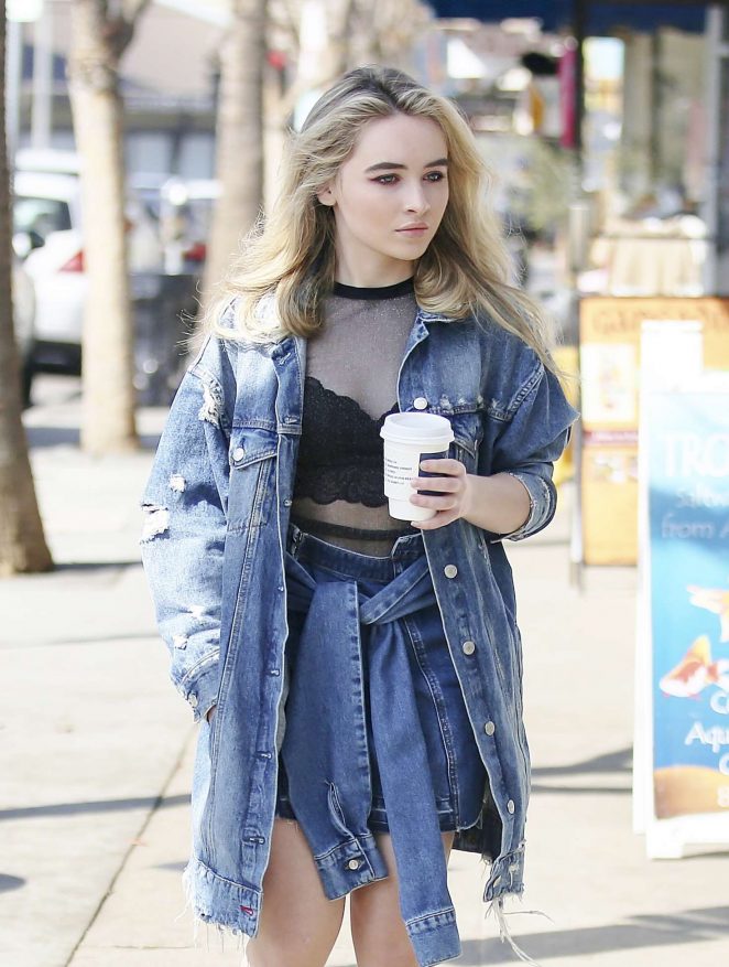 Sabrina Carpenter out for a coffee in Los Angeles