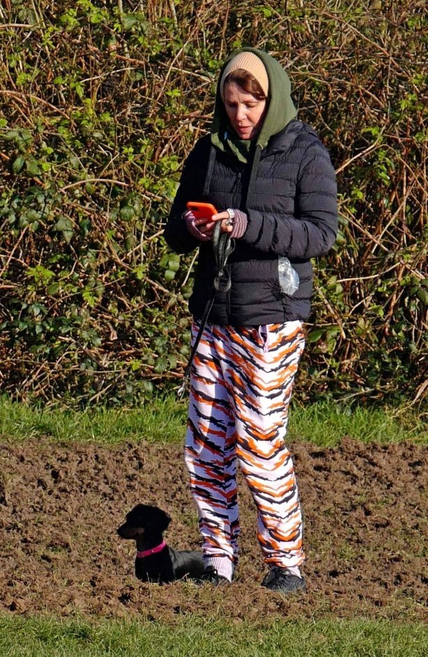 Sadie Frost - Seen in tiger stripes in North London
