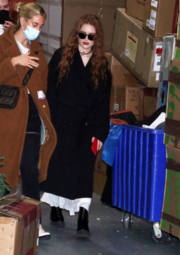 Sadie Sink - Arriving at The Late Show with Stephen Colbert in New York