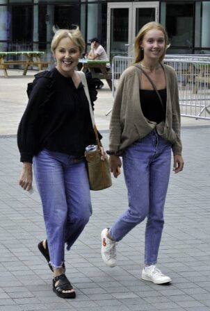 Sally Dynevor - Out with daughter Hattie in Manchester