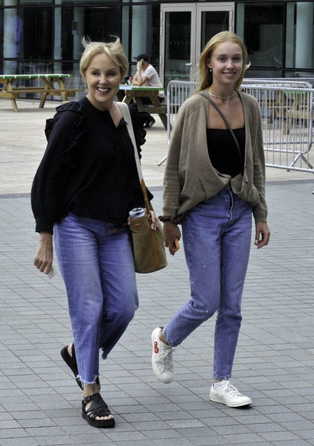 Sally Dynevor - Out with daughter Hattie in Manchester