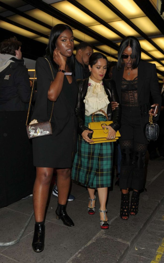 Salma Hayek and Naomi Campbell - Leaving Can't Stop, Won't Stop A Bad Boy Story After Party in London