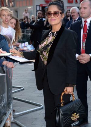 Salma Hayek - Arrives at Mother! Premiere in London